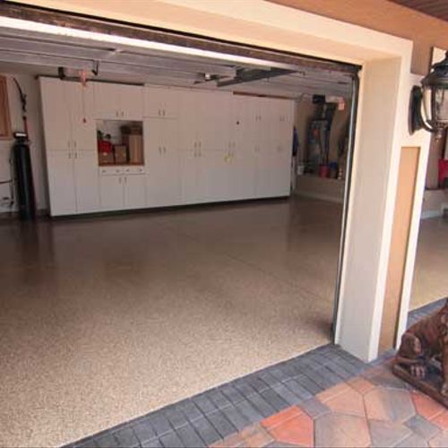 Easy to clean Garage Floors.
This picture was take