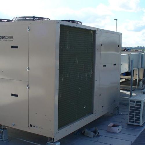 20 ton commercial package unit installation