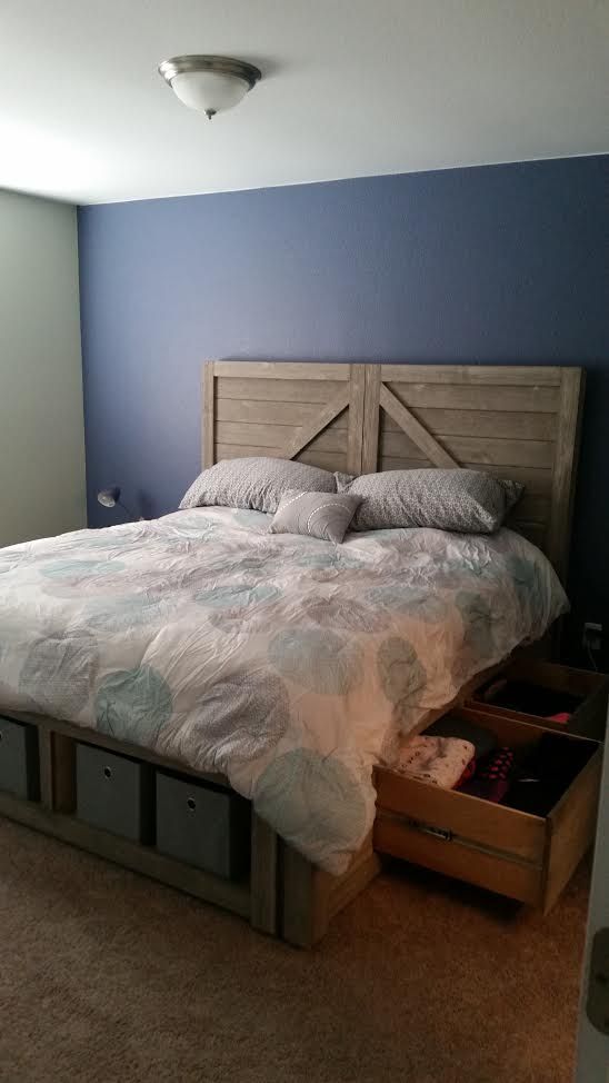 Completed king size bed