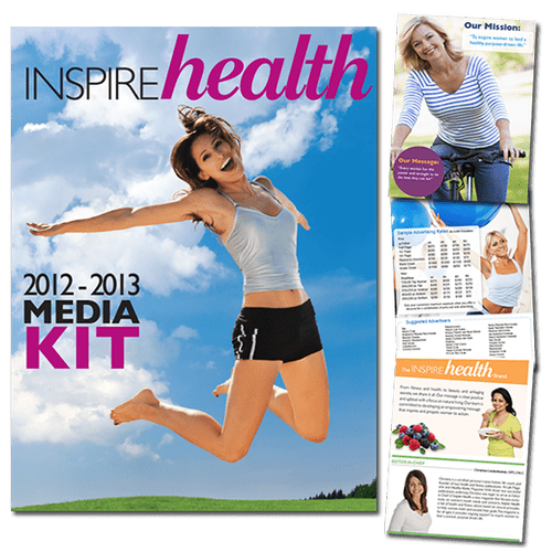 Media Kit for Inspire Health, women's health magaz