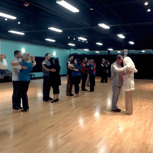 During a Friday evening group class taught by owne