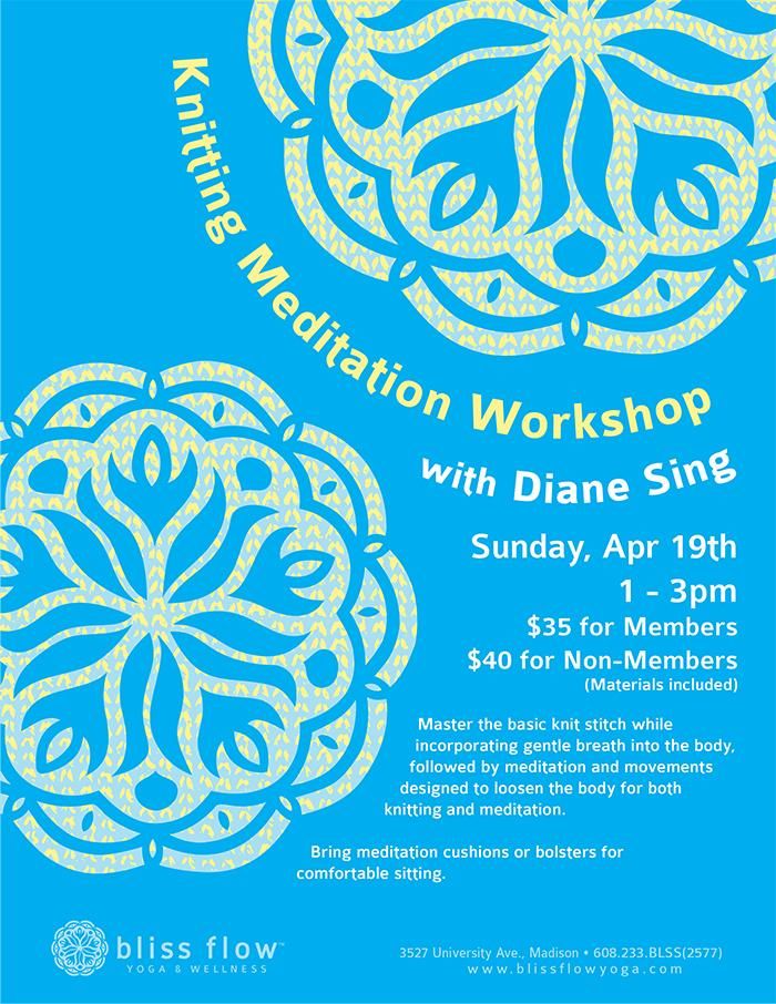 Knitting Meditation Workshop:  Part 1