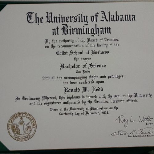 The University of Alabama at Birmingham
Collat Sch