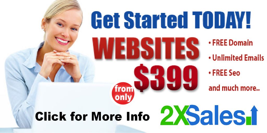 Web Design starting at only $399