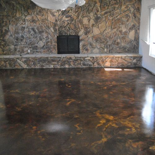 SEAMLESS - new Marbled epoxy floor - Redlands
