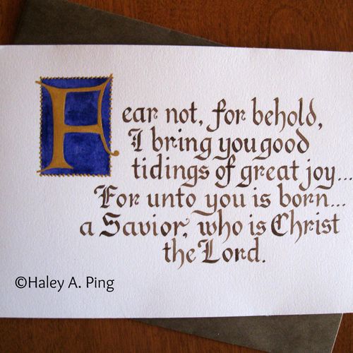 custom greeting card in gothic