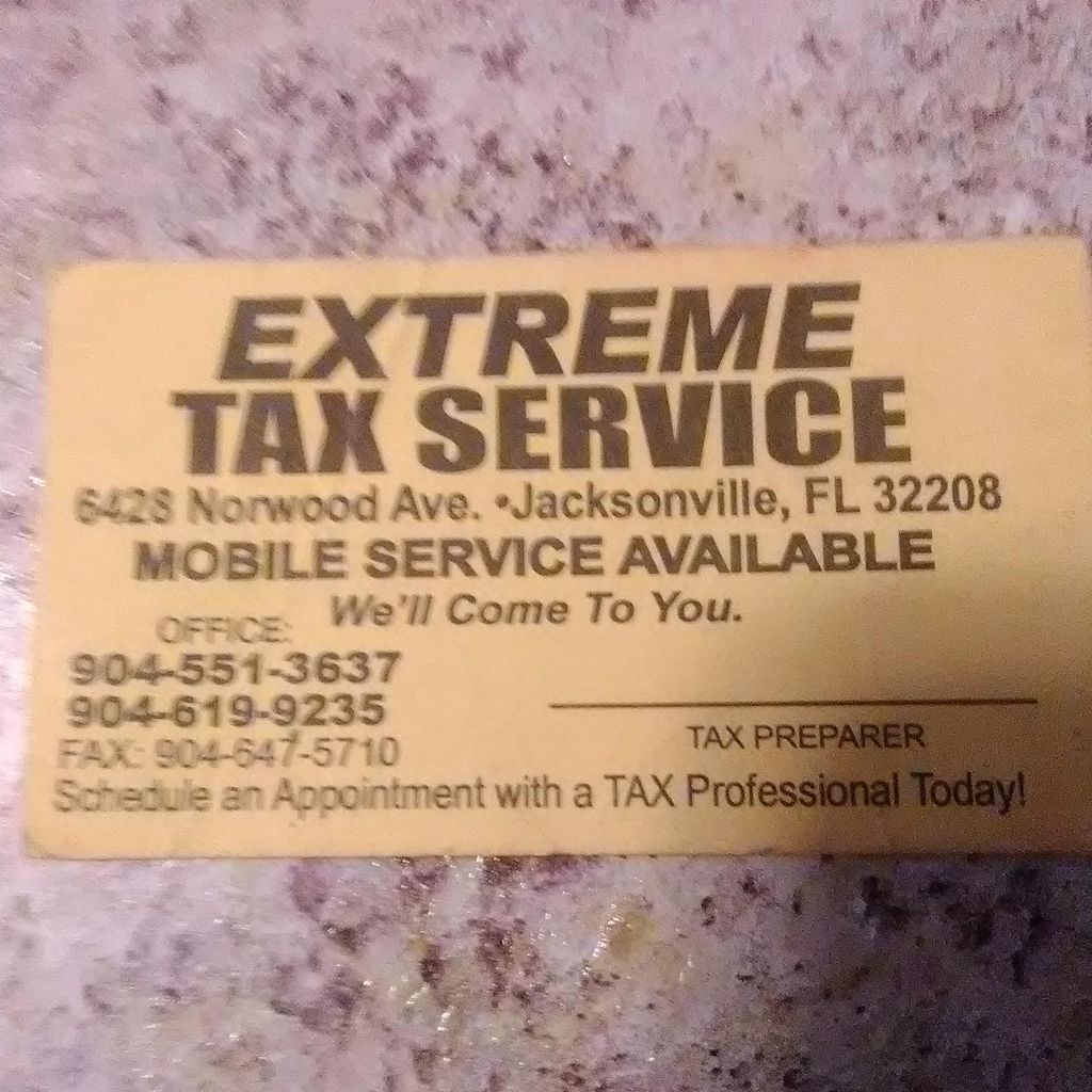 Extreme tax service