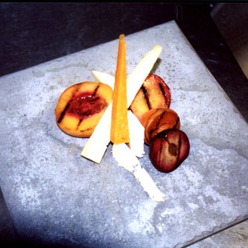 Grilled Fruit and Cheese Platter