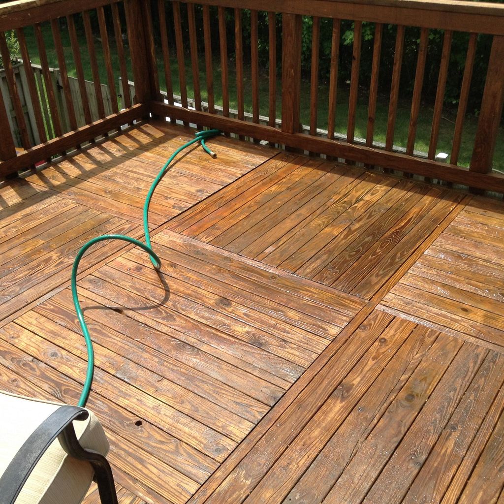 This is the after, and it will be restained again 