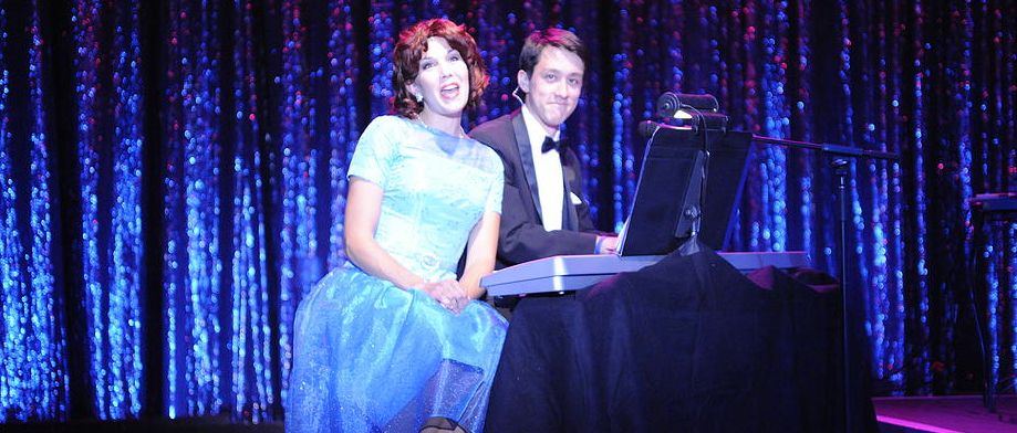 Playing piano in BYU's 50s "Taffetas" musical