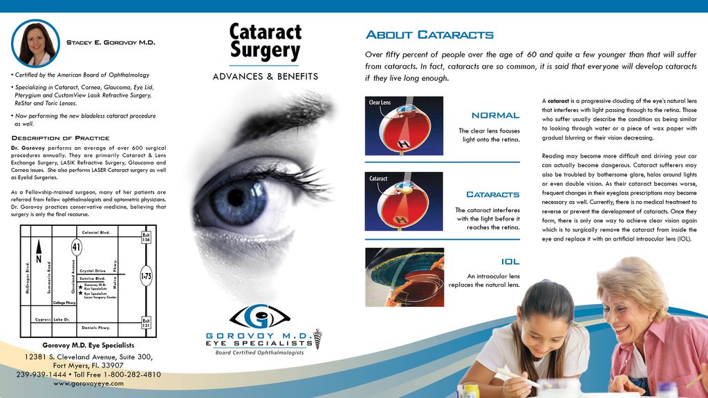 Brochure for eye specialist