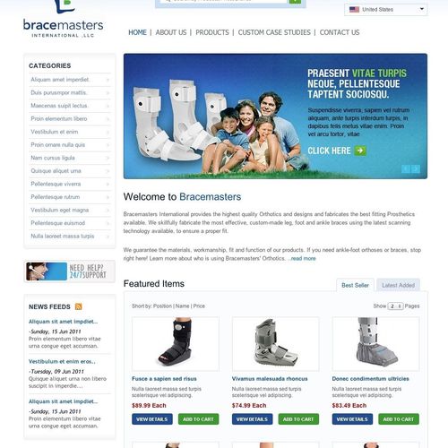 Redesign of Ankle Foot Orthosis Website for Wiscon