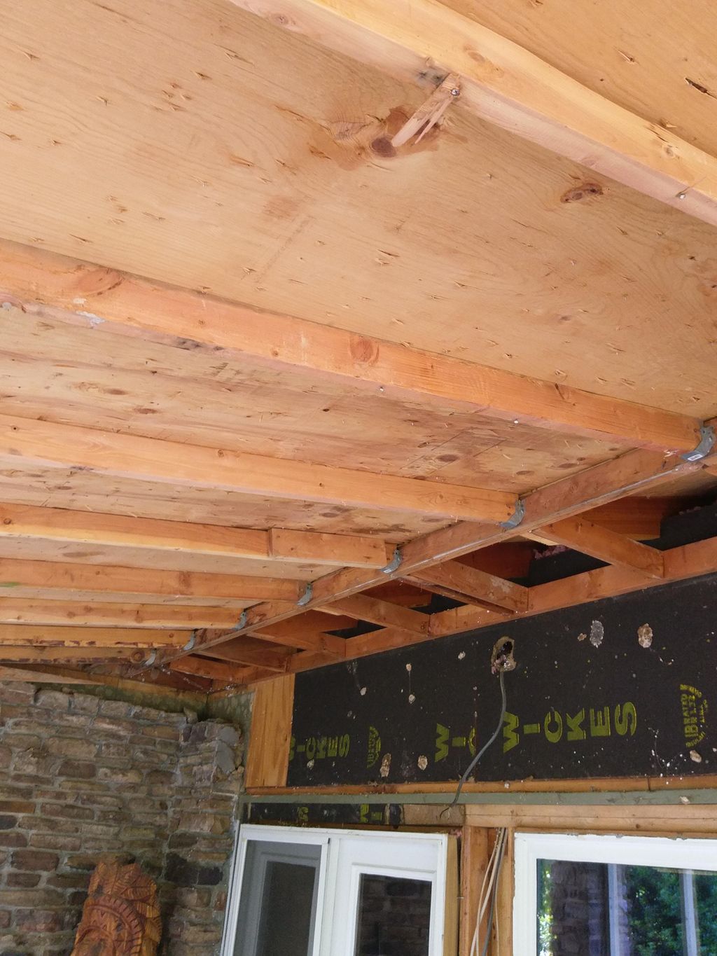 I tore out the old plywood and hauled off debris