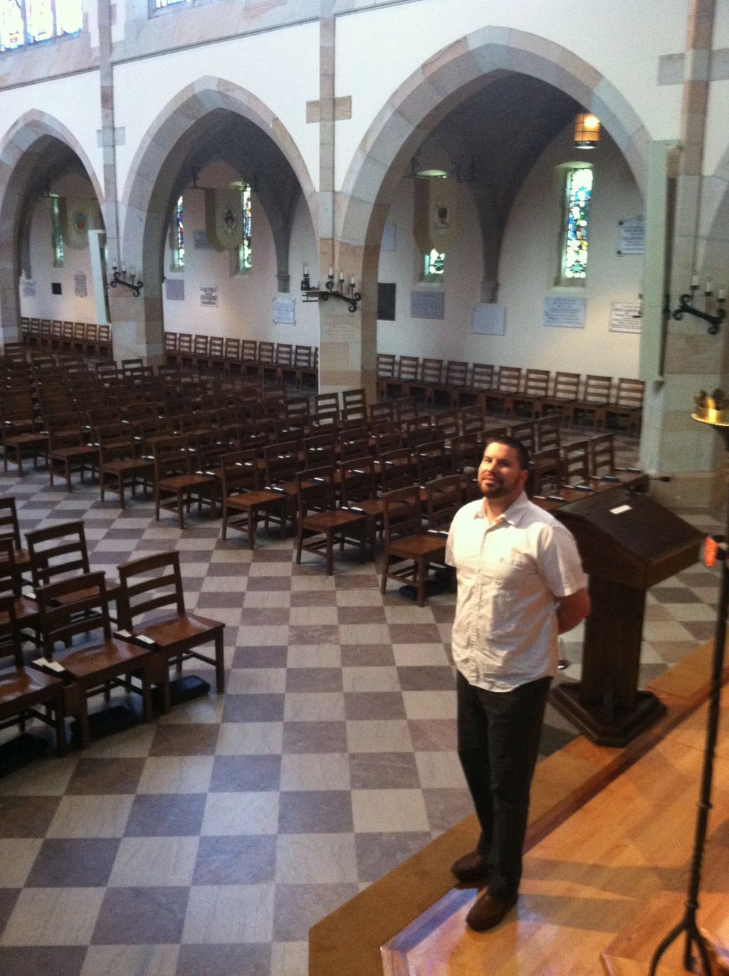 Singing at All Faith Chapel at University of the S