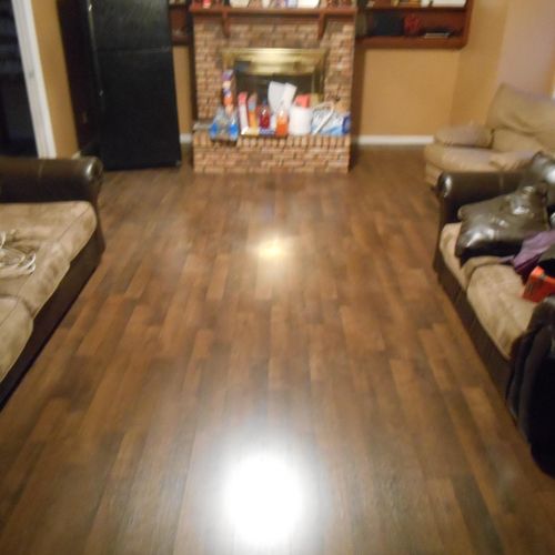 Mountainbrook laminate floor install