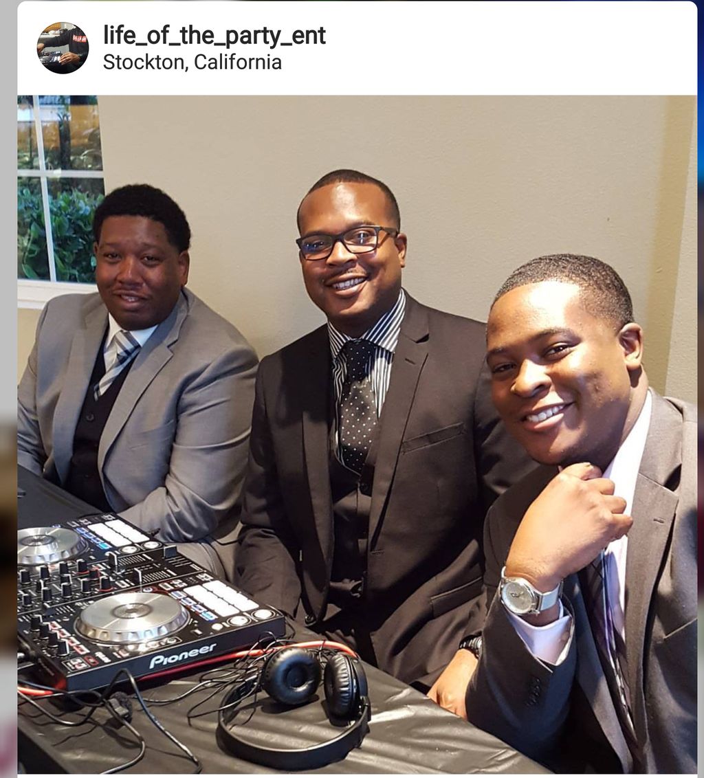 (Left to Right) Tdot, DJ Ritzz, DJ Kidrough. Life 