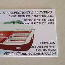 Patterson Septic Inspections and Plumbing
