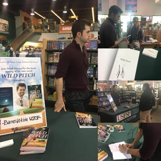At my latest book signing for my novel Wild Pith 
