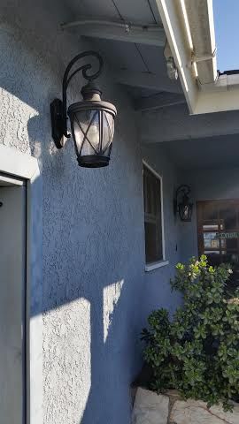 Customer wanted to add exterior lighting for looks