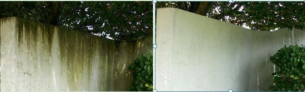 Concrete wall cleaning- remove that dirty grime!
