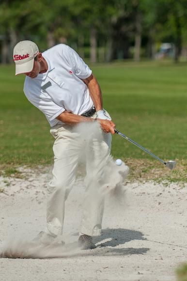 Proper sand technique, makes bunker shots a piece 