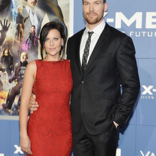 Daniel Cudmore and wife for x-men premiere