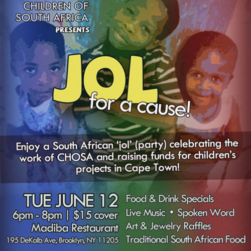 Print and digital flyer for CHOSA fundraising even