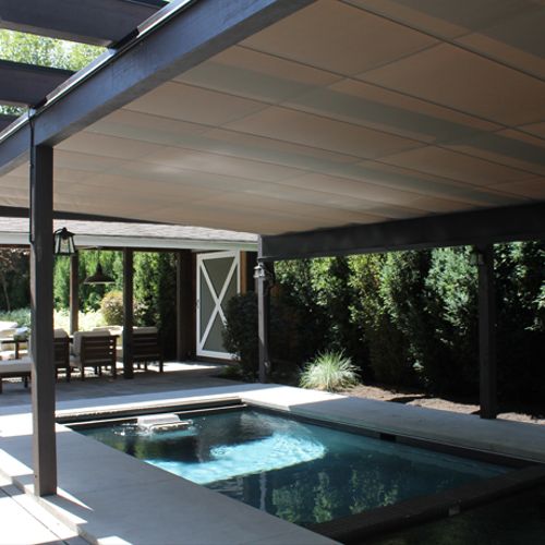 Custom retractable pool covering for an individual