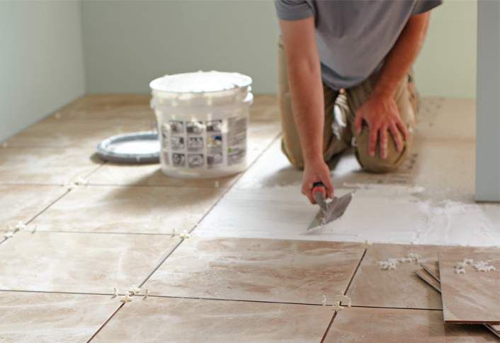 Tile Floor Grouting