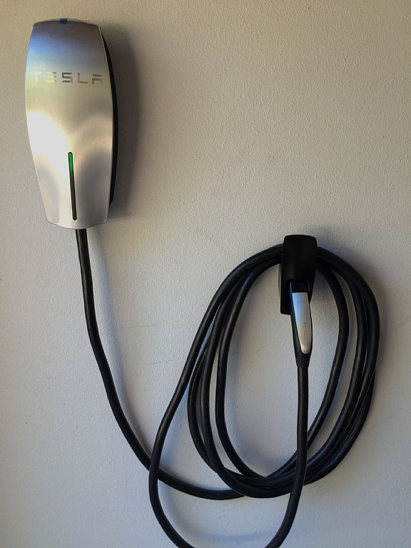 Telsa wall charger.