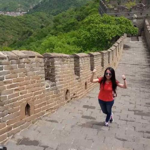 Taking students to the Great Wall