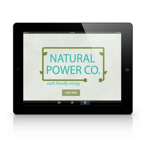 App design for fictional green energy company.