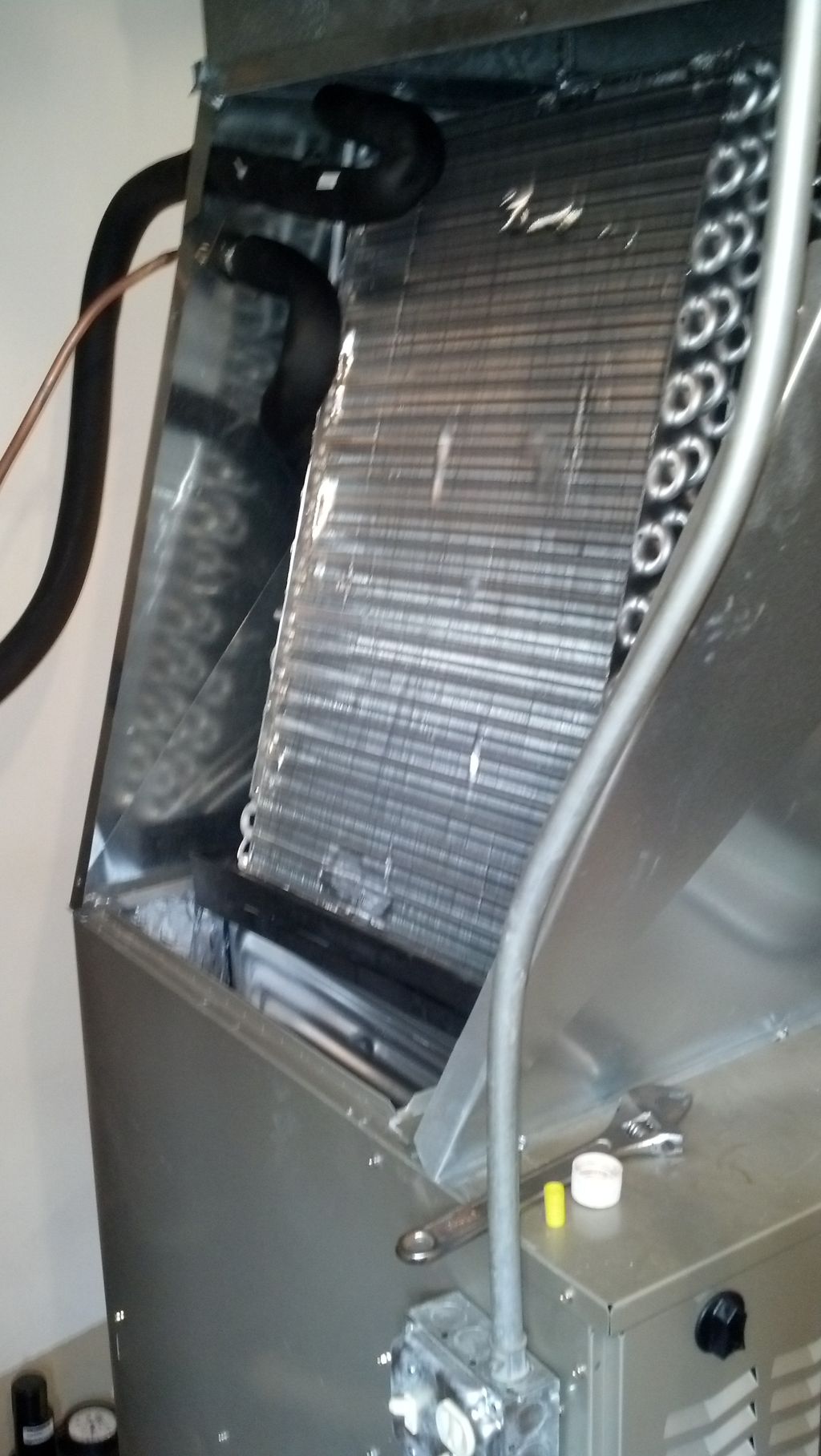 A-Coil going inside the plenum.