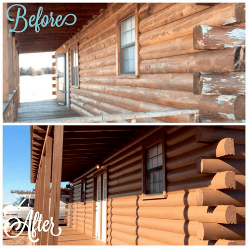 Before & After of an Exterior Painting job complet