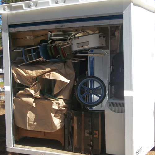 We can load or unload your portable storage.