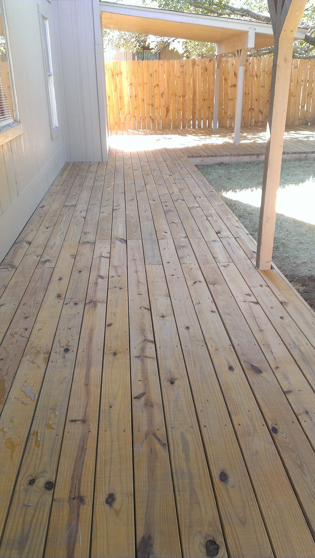 Deck staining and refinishing