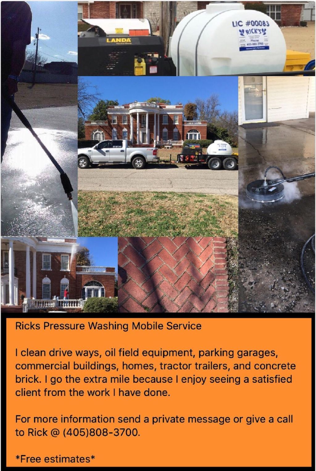 Rick's Pressure Washing Mobile Service