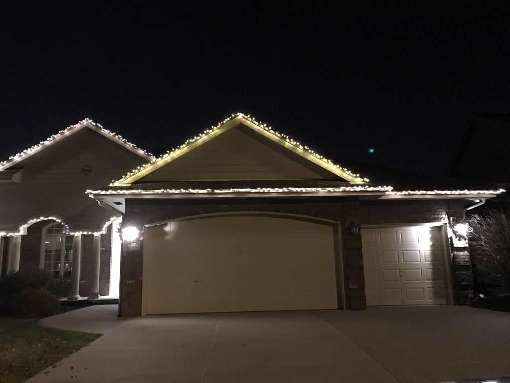 Christmas light installation. 