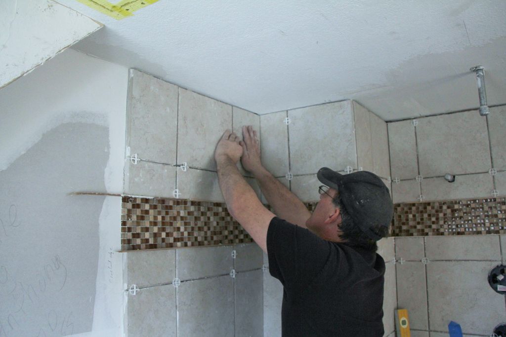 Installing shower tile