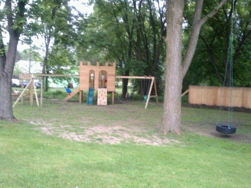 Custom fortress playhouse.