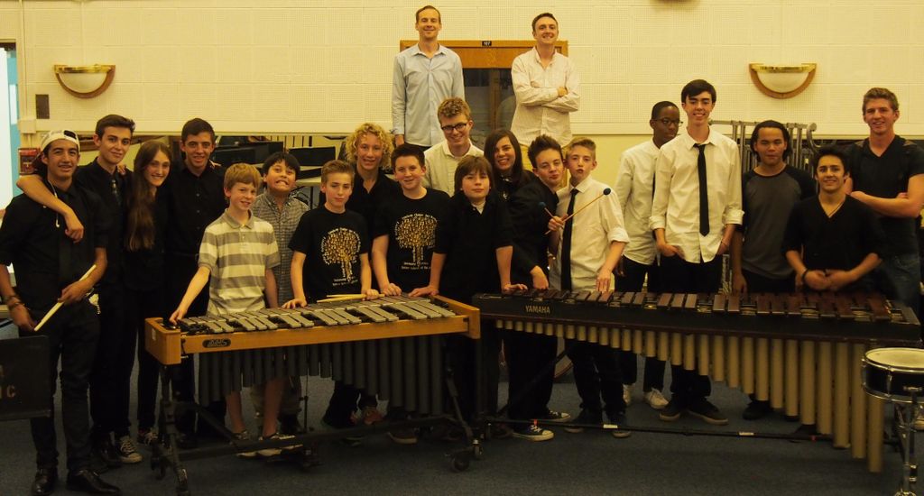 Denver School of the Arts percussionists