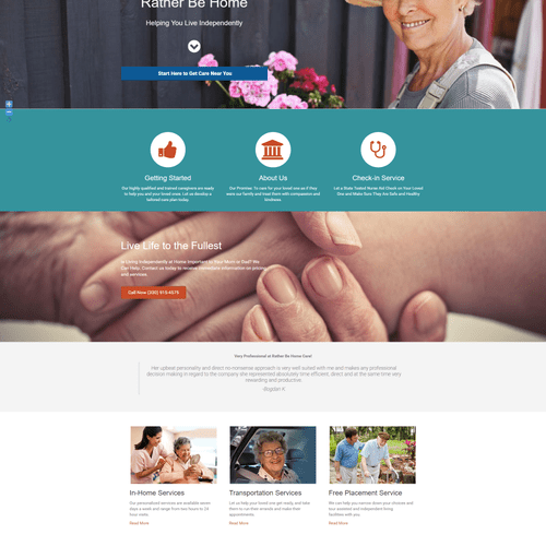 Rather Be Home Senior Care:

Web design, UI/UX, Ma