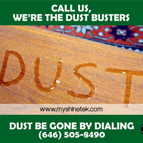 Call us, we're the Dust Busters!