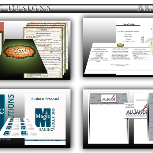 Branding 
Logos | Menus | Business Cards |  Propos