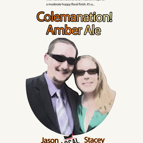 custom beer label for my in-laws's wedding present