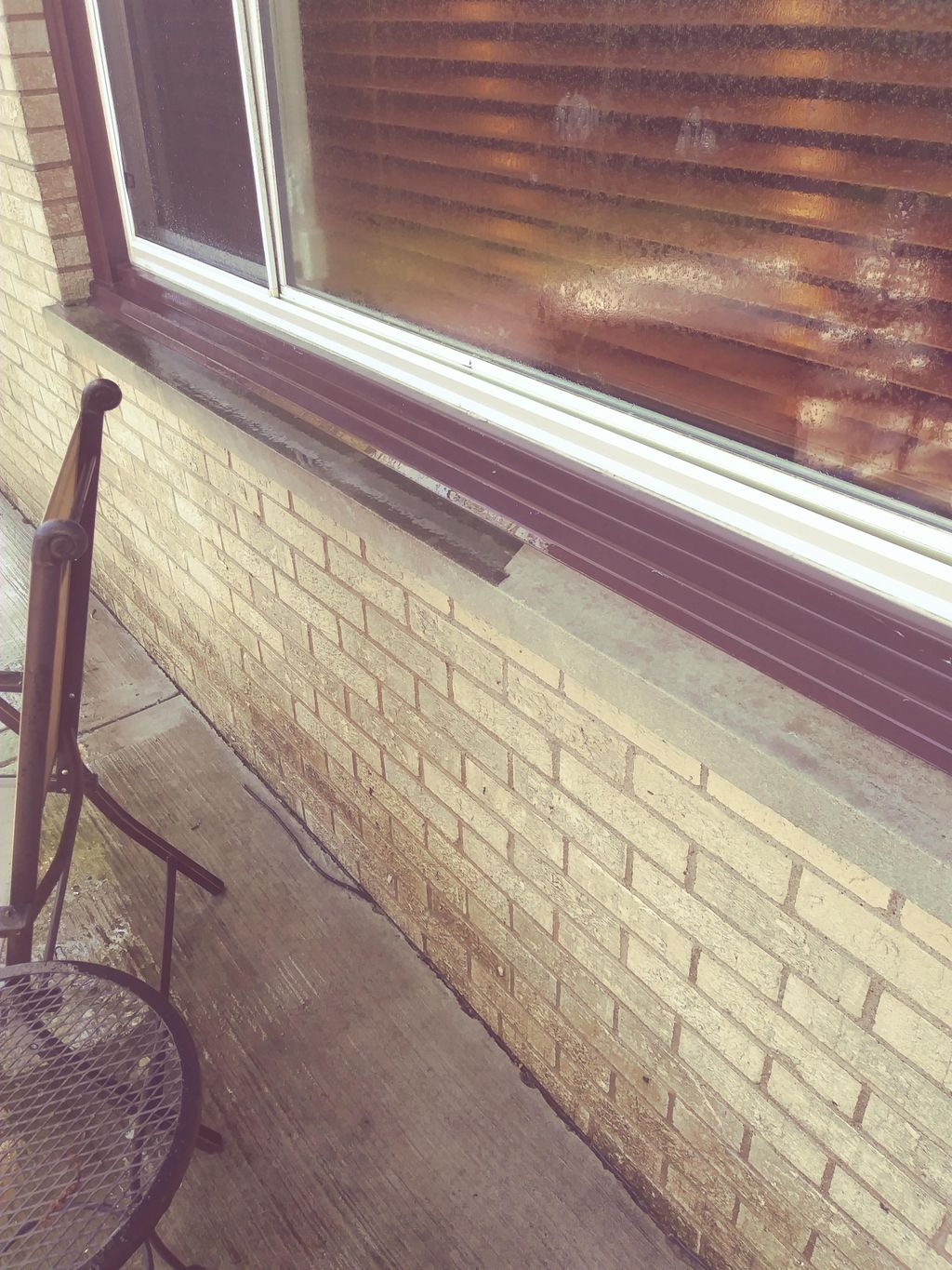 Pressure Washing Cement Window Ledge
