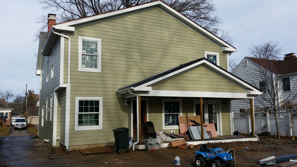 Rear Two Story Addition with Entry Porch