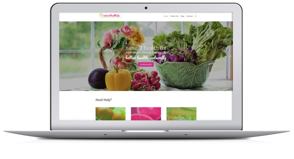 Website, CMS, blog for naturopath