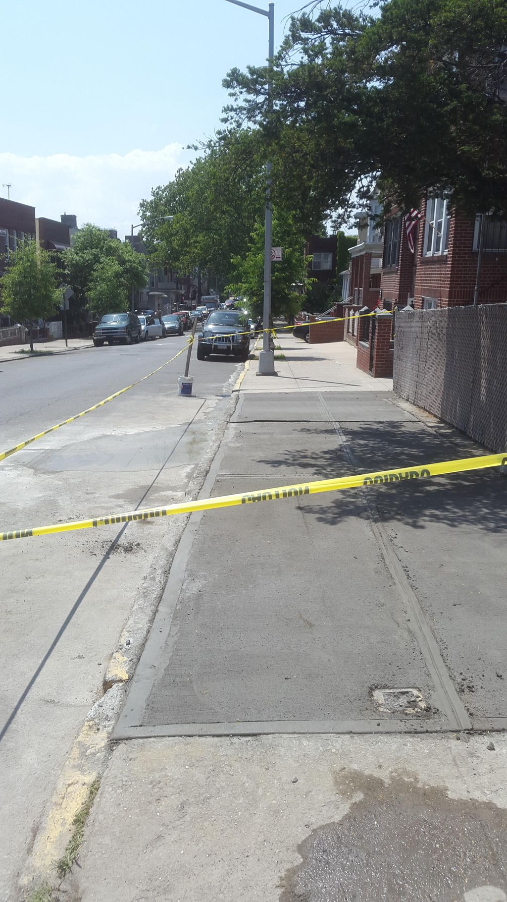 Sidewalk flat concrete