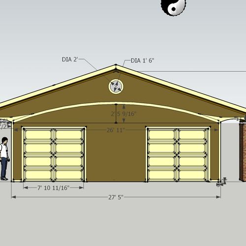 Design for redone front of duplex.